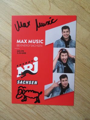 Radio Energy NRJ Moderator Max Music - handsigniertes Autogramm!!