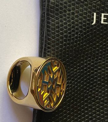 Jette - wunderschöner Ring - Ungetragen mit Etui - Goldfarbend - 55