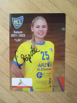 HCL Handball-Club Leipzig Lilli Röpcke - handsigniertes Autogramm!!!