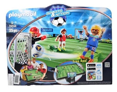 Playmobil 70244 Sports & Action Fußballarena & Spielfiguren, Mehrfarbig