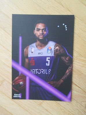 Basketball Bundesliga BG Göttingen Jeff Roberson - handsigniertes Autogramm!!!