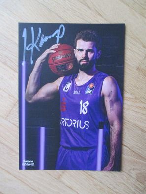 Basketball Bundesliga BG Göttingen Harper Kamp - handsigniertes Autogramm!!!
