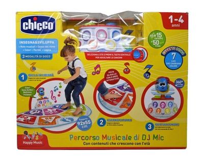Chicco DJ Mic, Musikspiel, Teppich, Alter 1-4 Jahre, Sprache: Italienisch * A