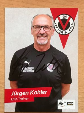 Jürgen Kohler Viktoria Köln Fußball orig. signiert - TV FILM MUSIK #2089