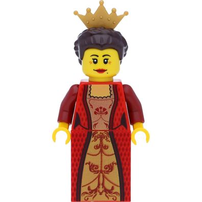 LEGO Castle Kingdoms Minifigur Königin / Queen mit dunkelbraunen Haaren