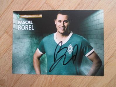 SV Werder Bremen Traditionsmannschaft Pascal Borel - handsigniertes Autogramm!!!