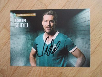 SV Werder Bremen Traditionsmannschaft Sören Seidel - handsigniertes Autogramm!!!