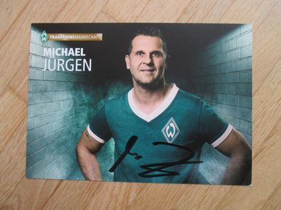 SV Werder Bremen Traditionsmannschaft Michael Jürgen - handsigniertes Autogramm!!!