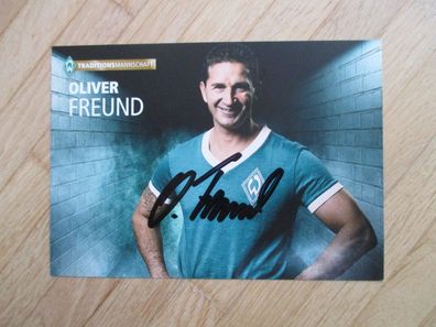 SV Werder Bremen Traditionsmannschaft Oliver Freund - handsigniertes Autogramm!!!