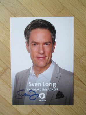 ARD Morgenmagazin Fernsehmoderator Sven Lorig - handsigniertes Autogramm!!