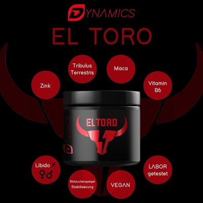 Testo Booster El Toro - Dynamics Nutrition - 120 Tabletten