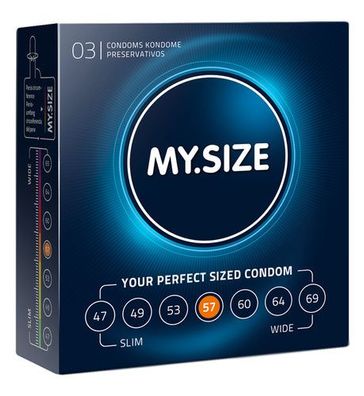 MY. SIZE Pro 57 mm Condooms - 3 stuks
