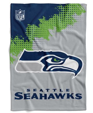 NFL Kuscheldecke Seattle Seahawks Corner Decke Fleece Throw Blanket 150x200cm