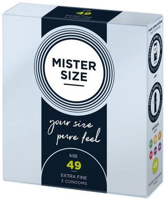 MISTER. SIZE 49 mm Kondome 3 Stück