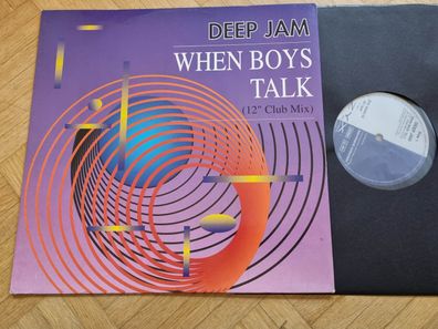 Deep Jam - When Boys Talk 12'' Vinyl Maxi Germany