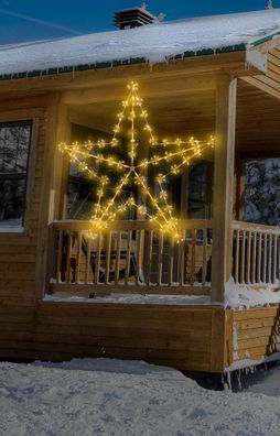 XXL LED Stern 150cm - 520 LED - Weihnachten Garten Beleuchtung Deko Licht Außen groß