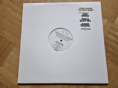 Cyndi Lauper - You Don't Know 12'' Vinyl Maxi US PROMO
