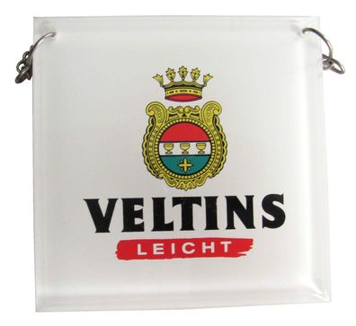 Veltins Brauerei - Leicht - Zapfhahnschild 9 x 9 cm - Kunststoff