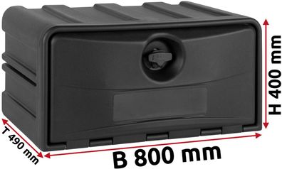 LKW Staukasten Staubox aus Kunststoff 800x400x490mm Copar Werkzeug Box Unterflurkiste