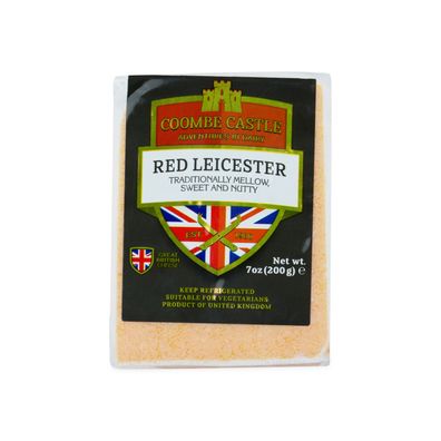 Food-United ROTER Leicester Käse 200g Stk. Leicestershire cheese Cheddar Alternative