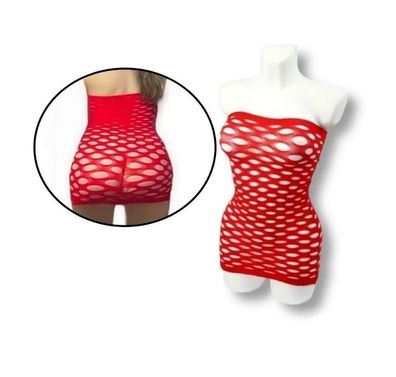 Minirock Transparent Mini Kleid Reizwäsche Dessous Eng Kurz Rock Rot Strech