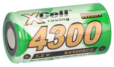 XCell Akku Sub-C 1,2V 4300mAh SC4300 Ni-MH Hochstrom