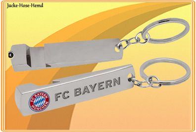 FC Bayern München Schlüsselanhänger Flaschenöffner offizielles Lizenzprodukt Rot NEU