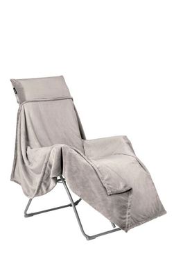 Lafuma Flocon Decke für Relaxliege Farbe inuit beige 100% Polyester