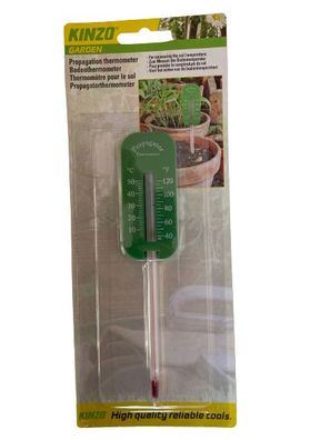 Bodenthermometer 15cm Grün analog Kompostthermometer Thermometer Außen Boden 13