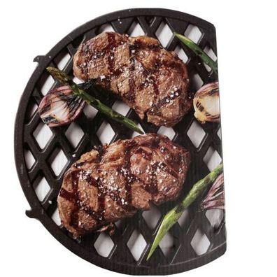 Grill Flex Grillzubehör Barbecue Steak Rost Platte Gusseisen 30 cm Dangrill