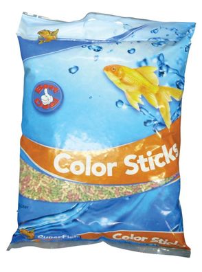 15 Liter SF Farb Sticks, leuchtende Farben-Goldfisch-Fischfutter für Teich-Fische