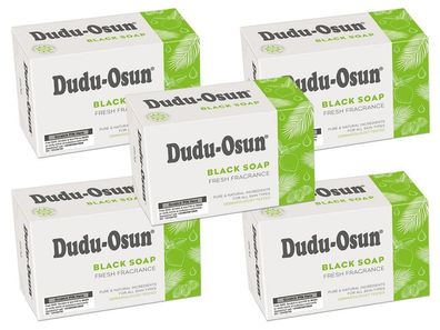 Dudu-Osun 5 x 150 g schwarze Seife Fresh fragrance Black Soap
