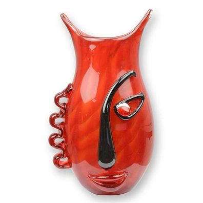 Deko Vase Glasfigur Glasskulptur Glas Deko im Murano Stil 31 cm