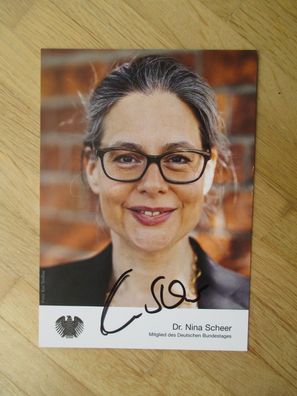 MdB SPD Dr. Nina Scheer - handsigniertes Autogramm!!!