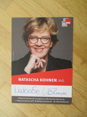 Bayern MdL SPD Landesvorsitzende Natascha Kohnen - handsigniertes Autogramm!