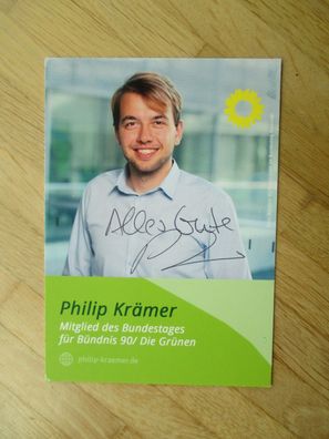 MdB Die Grünen Philip Krämer - handsigniertes Autogramm!!!