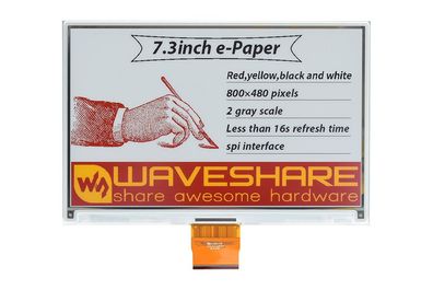 7.3 Zoll E-Paper Raw Display, 800 × 480, SPI-Schnittstelle