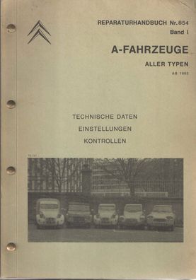 Citroen-Reparaturhandbuch-A-Fahrzeug aller Typen ab 1963