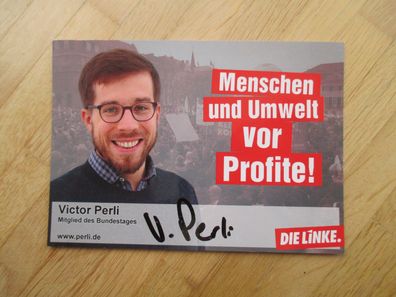 MdB Die Linke Victor Perli - handsigniertes Autogramm!!!