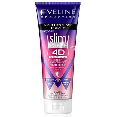 Eveline Cosmetics Slim Extreme 4D Professional Cellulite Serum Guarana 250 ml