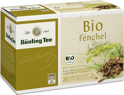 Bünting Tee Bio Fenchel 20 x 2.5 g Beutel (1 x 50 g)