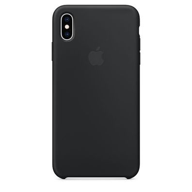 Original Apple iPhone XS Max Silikon Case MRWE2ZM/ A Hülle Schutzhülle Black