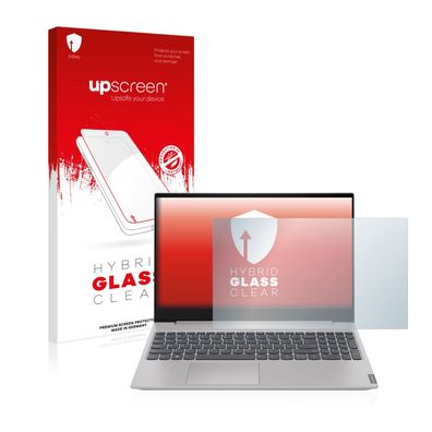 upscreen Hybrid Glass Clear Premium Panzerglasfolie für Lenovo IdeaPad S340 15