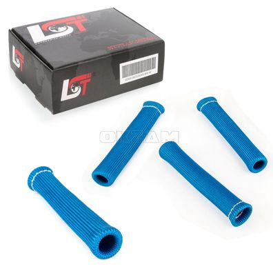 4x Fiberglas Kabel Hitzeschutz Zündkerze blau für FIAT LANCIA SUBARU TOYOTA