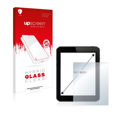 upscreen Hybrid Glass Clear Premium Panzerglasfolie für Tablets mit 12.1 Zoll ...