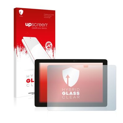upscreen Hybrid Glass Clear Premium Panzerglasfolie für Captiva Pad 10 2-in-1