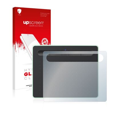 upscreen Hybrid Glass Clear Premium Panzerglasfolie für Wacom Intuos S Bluetooth
