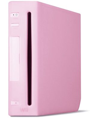 Speedlink Silikon Skin SchutzHülle Pink für Nintendo Wii Konsole Tasche Cover