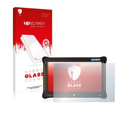 upscreen Hybrid Glass Clear Premium Panzerglasfolie für Ecom Pad Ex 01