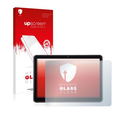 upscreen Hybrid Glass Clear Premium Panzerglasfolie für Wortmann Terra Pad 1006